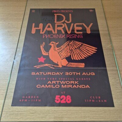 DJ HARVEY 30/08/25 @ 528 IBIZA 2025 - IBIZA CLUB POSTERS - DJ HOUSE MUSIC