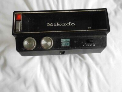 MIKADO 8 TRACK CARTRIDGE PLAYER FOR CAR : 13.2 DC CURRENT : UNKNOWN IF WORKING