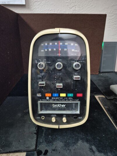 Tested Brother Aquatron VX-33a 8 Track Stereo AM/FM Player Space Age Egg Tested