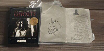 Michael Jackson Autograph Box Set Ghosts ltd edition promo GENUINE
