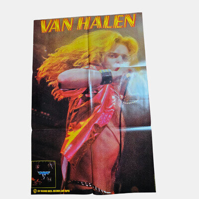 Van Halen Goes Gold Vintage 1978 Promo Poster 23x35 Warner Bros. Heavy Metal