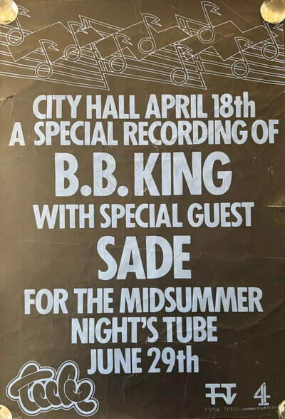 B.B. King Signed The Midsummer Night's Tube show Poster