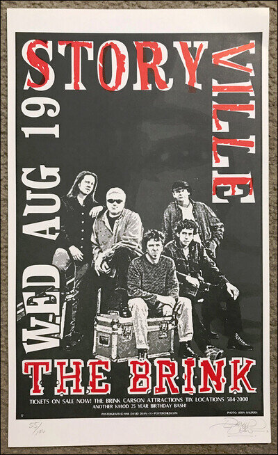 STORYVILLE 1998 Original Signed & Numbered Concert Poster Tulsa Oklahoma