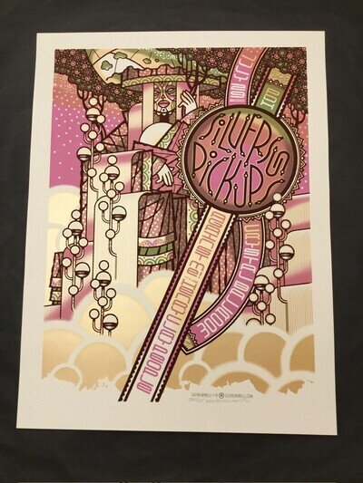 Silversun Pickups Poster Portland OR 2010 Guy Burwell My Morning Jacket Emek