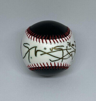 STANLEY MOUSE SIGNED AUTOGRAPH BASEBALL W/ ORIGINAL ART SKETCH! GRATEFUL DEAD