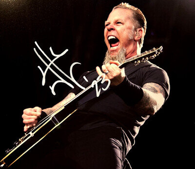 METALLICA Signed (JAMES HETFIELD) 8x10" Authentic Autograph with COA