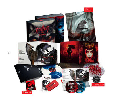 Moonspell - Wolfheart Vinyl (Deluxe Boxset) - Vampiria, Cassette,Flag,Pin,Patch