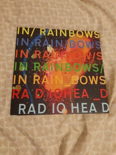 radiohead in rainbows vinyl only played a few times in great condition.