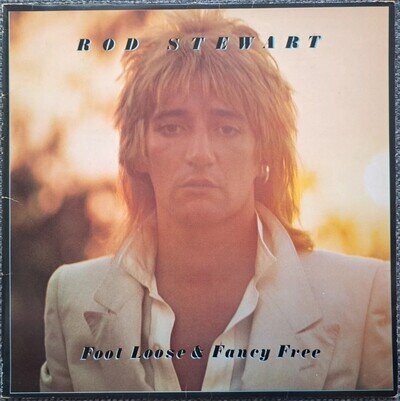 ROD STEWART - FOOT LOOSE & FANCY FREE - 12" VINYL LP ALBUM & BOOK - EX / NM