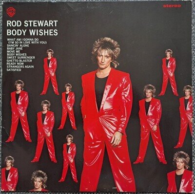 ROD STEWART - BODY WISHES - 12" VINYL ALBUM LP RECORD & INNER SLEEVE - NEAR MINT