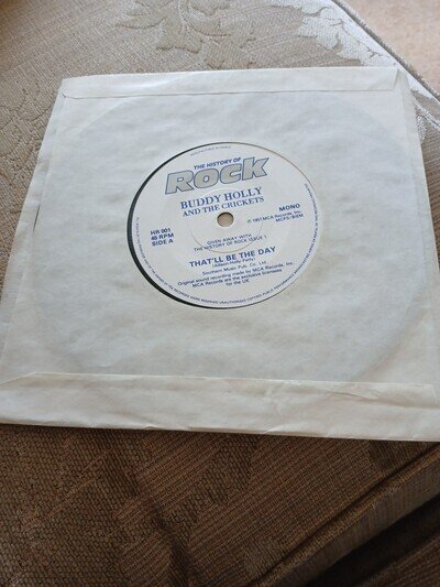 Buddy Holly And The Crickets – That'll Be The Day 1982 History Of Rock 7"Single
