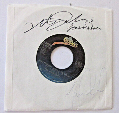 MICHAEL JACKSON & BROTHER TITO SIGNED Sleeve '' Shake your body '' 7'' VINYL