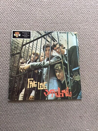 YARDBIRDS FIVE LIVE LP VINYL ORIGINAL