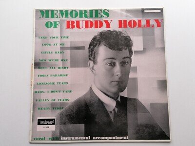 BUDDY HOLLY 1962 AUSTRALIAN LP MEMORIES OF BUDDY HOLLY