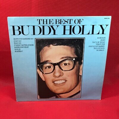 BUDDY HOLLY The Best Of 1986 UK vinyl LP That'll Be The Day Maybe Baby Rave On