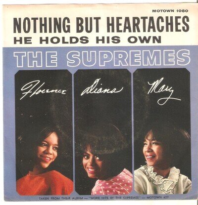THE SUPREMES Nothing But Heartaches MOTOWN + PICTURE COVER NORTHERN SOUL 45