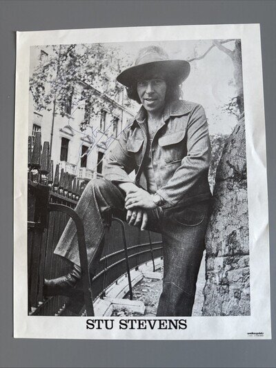 Stu Stevens Autographed Poster Hand Signed Country Music Star Musician