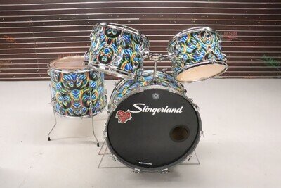 Slingerland 4pc Drum Kit Set Vintage 1970's 24/18/14/13"