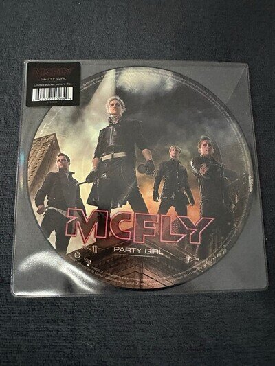 McFly Party Girl 7" Picture Disc Vinyl Record - Rare