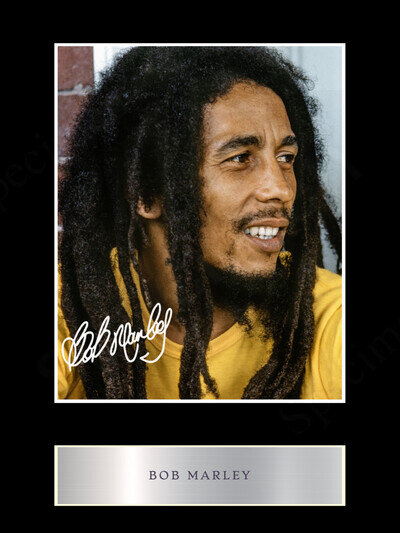 Bob Marley Signed Limited Edition Memorabilia Print Gift Art Reggae Autograph