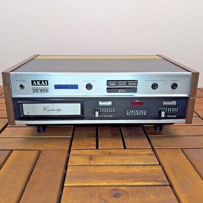 Vintage 1970's Akai CR-80D 8-Track Stereo Cartridge Deck Recorder Clean Working