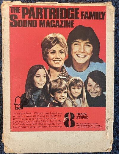 8 TRACK TAPE - THE PARTRIDGE FAMILY - SOUND MAGAZINE - 8 TRACK CARTRIDGE