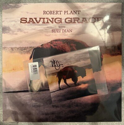 Robert Plant - Saving Grace Black Vinyl + Signed Art Card Mint/Sealed