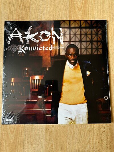 AKON KONVICTED VINYL DOUBLE ALBUM LP BRAND NEW SEALED