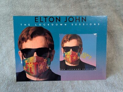 Autographed Elton John Lockdown Sessions Mounted Signed Art Card