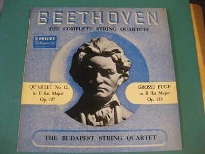 BEETHOVEN STRING QUARTET No. 12 GROSSE FUGE PHILIPS ABL 3167 BUDAPEST QUARTET
