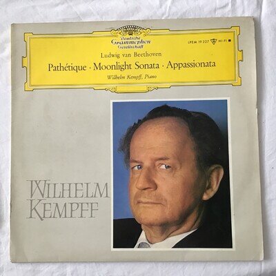 Ludwig van Beethoven / Wilhelm Kempff LP Germany 1961 Great Copy RARE
