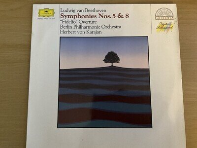 Beethoven Symphonies Nos.5 & 8 (Herbert von Karajan) Vinyl Album