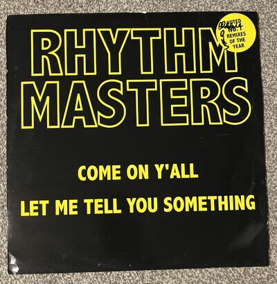 Rhythm Masters – Come On Y'All 1997 12”. UK House. Faze 2 – 12FAZE37 VG