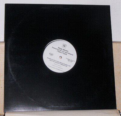 Ricky Martin – I Don't Care - 2005 Promo 12 inch Vinyl Record Single - Excellent