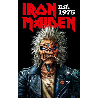 IRON MAIDEN est 1975 Premium fabric poster