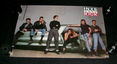 Original 1986 R.E.M. WALKED SWAM HUNTED DANCED SANG Tower Records Retail Poster