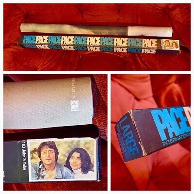 MEGA Rare original 1971 JOHN LENNON YOKO Vintage PACE large POSTER MINT BOX #183