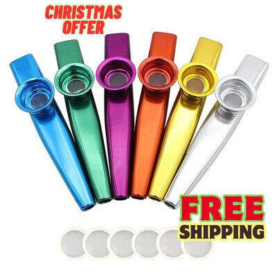 Metal Kazoo Musical Instruments Flutes Diaphragm Mouth Kazoos Musical Instrument