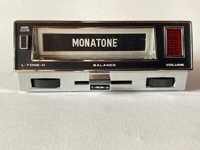 Monatone 8 Track Car Stereo model 707 - under-dash mount, boxed - lot #97
