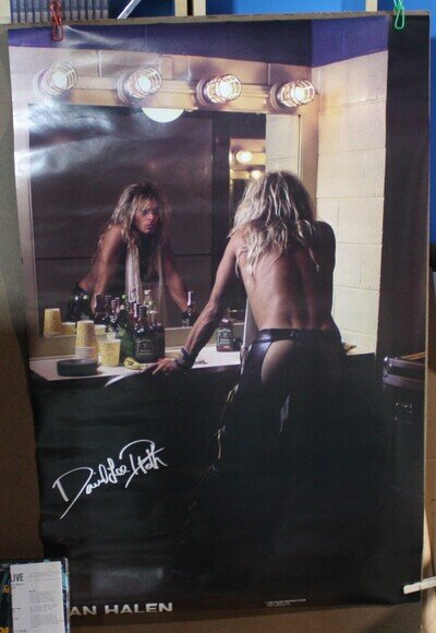 Van Halen David Lee Roth Vintage Poster 24" x 36" New in Orig. Wrapping