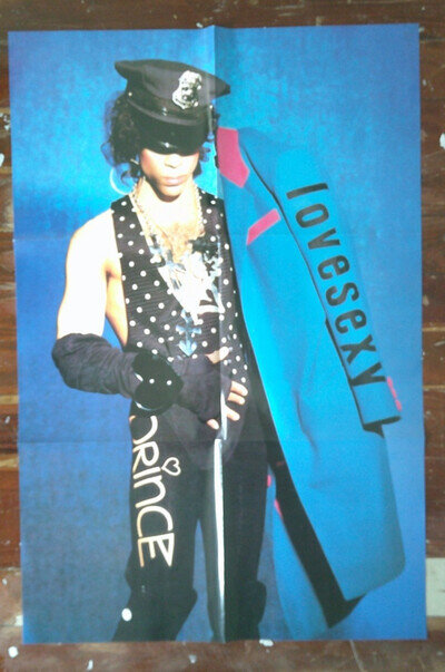 PRINCE - LOVESEXY POSTER FOLDED - NON PROMO