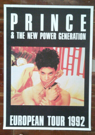PRINCE - 'EUROPEAN TOUR 1992' - COMMERCIAL - NON PROMO POSTER