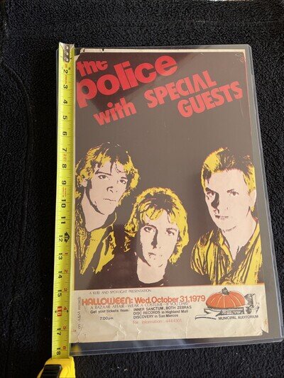 The Police Halloween Concert Poster Austin Tx original print