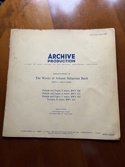 Johann Sebastian Bach / Helmut Walcha - The Works Of Johann Sebastian Bach (1...