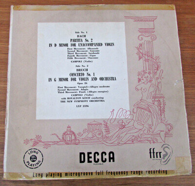 Bach: Partita No. 2 For Unaccompanied Violin, Bruch: Concerto No. 1 In G Minor