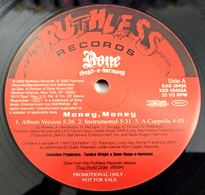 BONE THUGS N HARMONY - MONEY, MONEY - HIP HOP - *PROMO*
