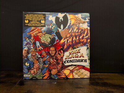 Wu-Tang Clan: 'The Saga Continues' orig. 2017 black vinyl gatefold 2LP