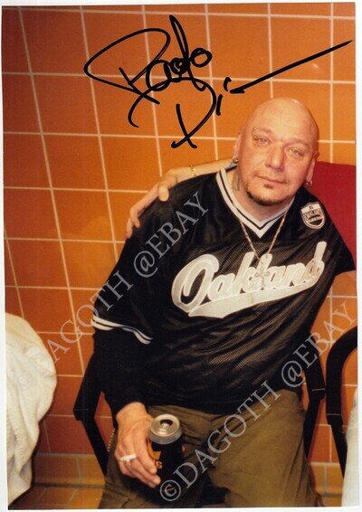 IRON MAIDEN Photo PAUL DI'ANNO Running Free KILLERS Singer Zone Autograph SIGNED