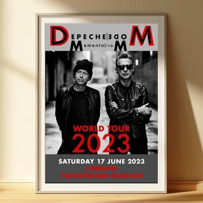 DEPECHE MODE 2023 Tour Concert Poster London 17/06/23 | A4 Unframed Print | Art