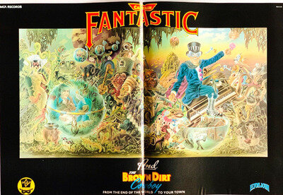 ELTON JOHN 1975 POSTER ADVERT CAPTAIN FANTASTIC & THE BROWN DIRT COWBOY